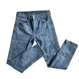 Levis 512 Jeans Mens 29‎ Blue Denim Slim Fit Leg Acid Wash Measured 29x30